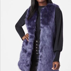Long Faux Fur Vest